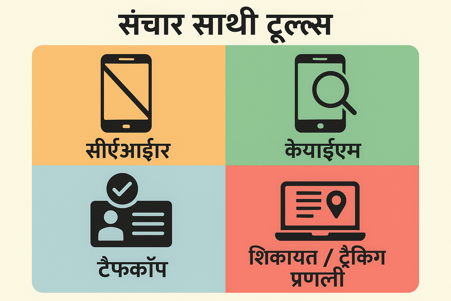 Sanchar Saathi के Main Tools