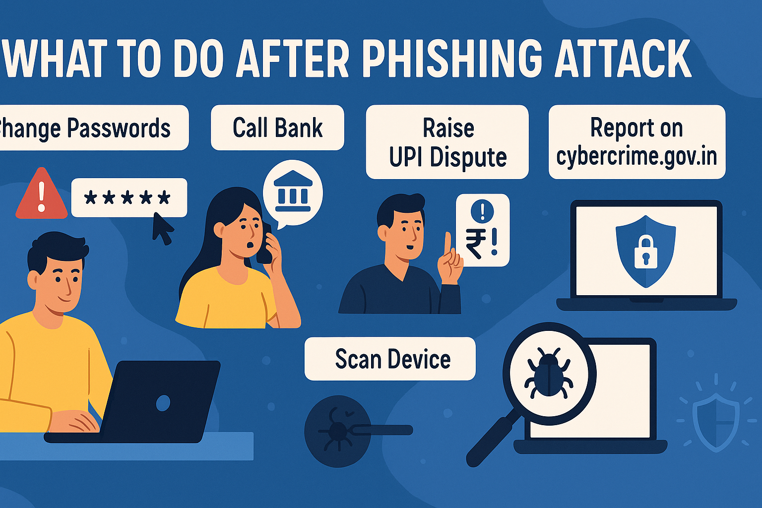अगर आप Phishing का शिकार बन जाएँ तो क्या करें?