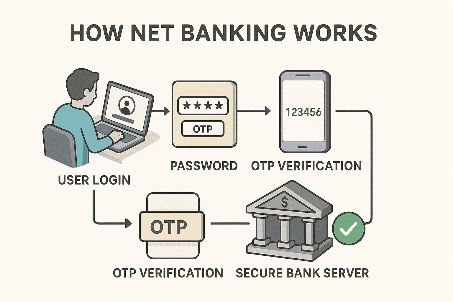  Net Banking कैसे काम करता है? 
