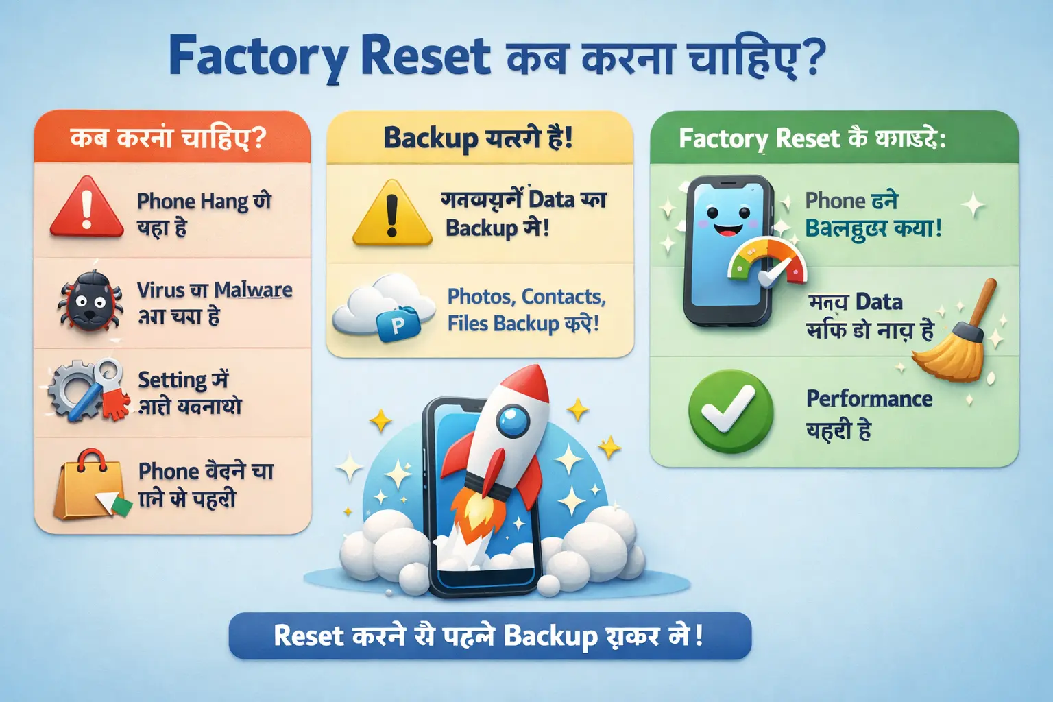 Factory Reset कब करना चाहिए?