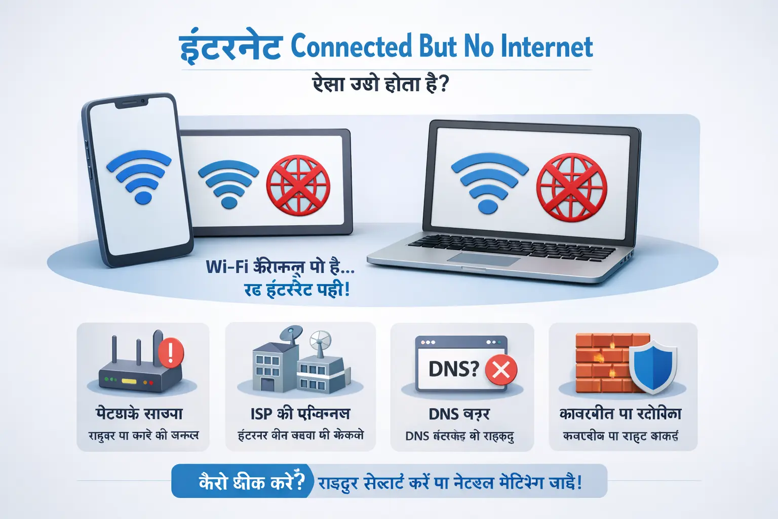 Internet Connected But No Internet का मतलब क्या है?