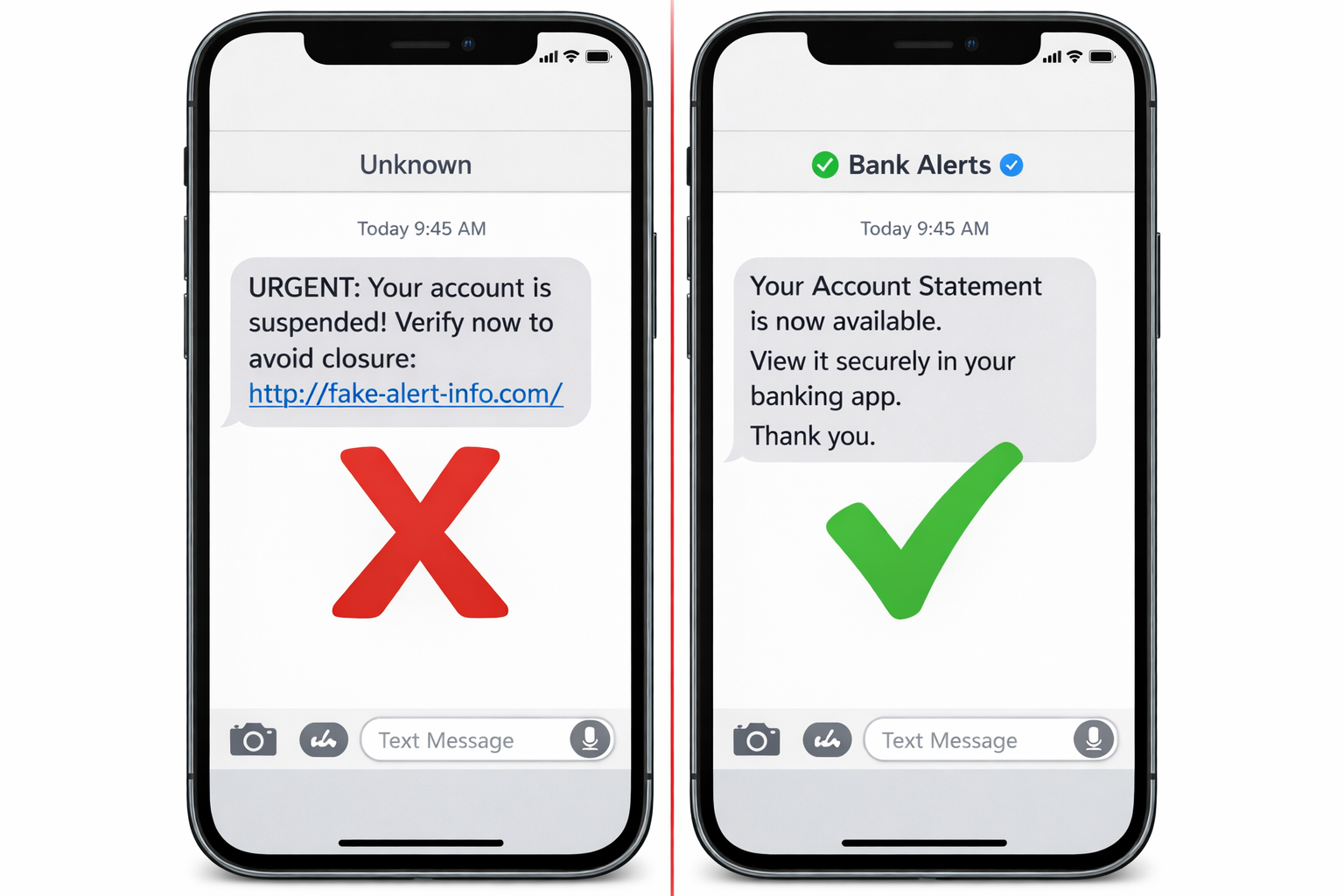 Phishing Messages की पहचान कैसे करें