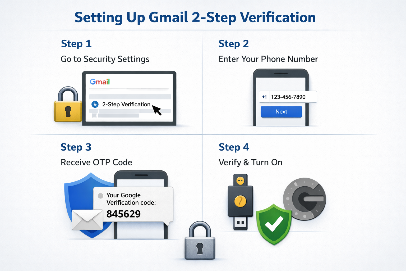 2-Step Verification (2FA) कैसे ON करें