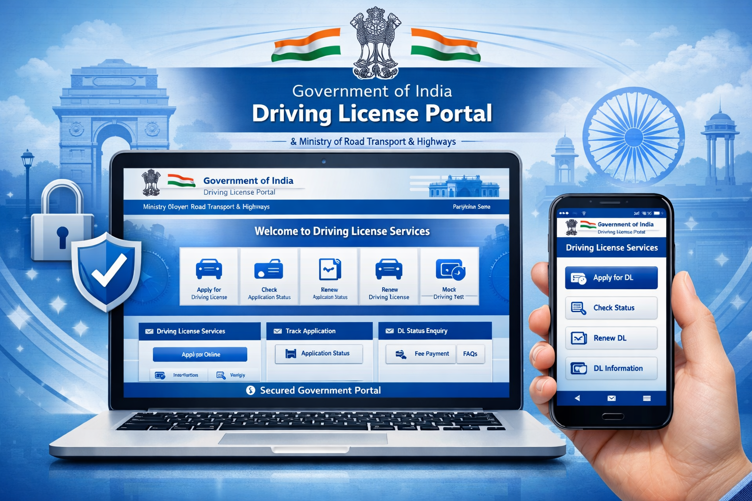 Driving License Online Apply करने की Official Website