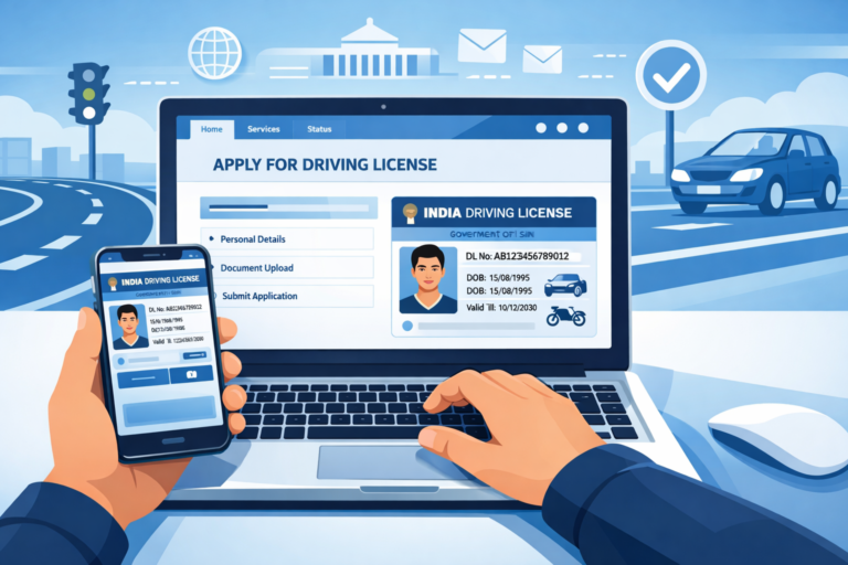 Driving License Online Apply कैसे करें