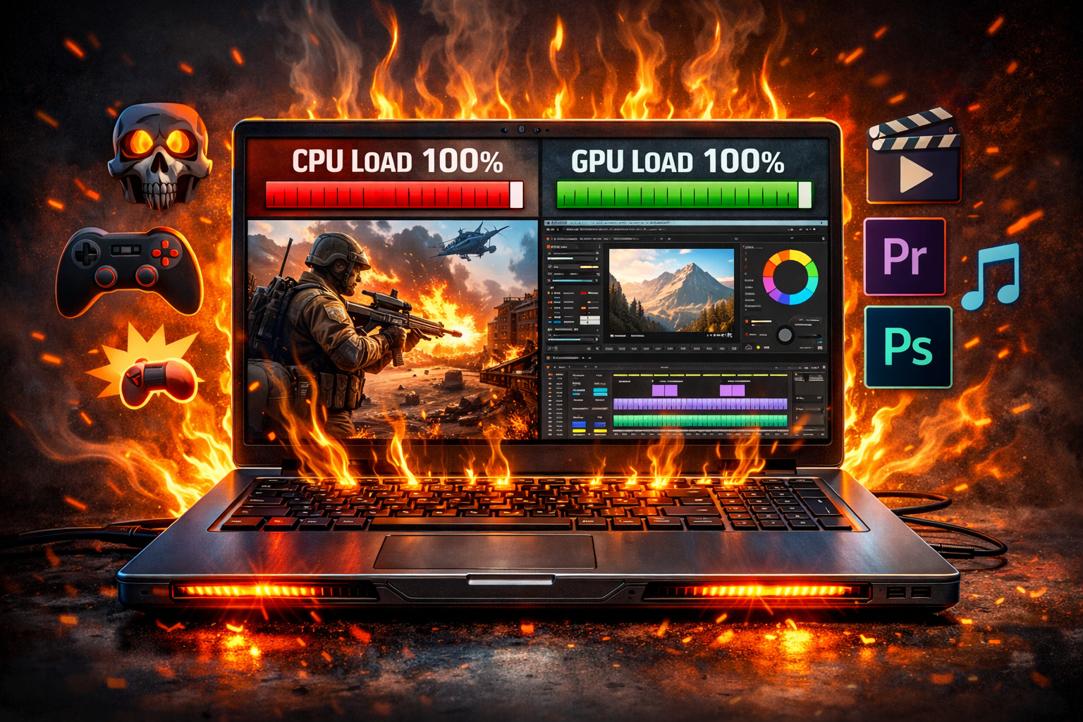 Laptop पर Heavy Software / Games चलाना