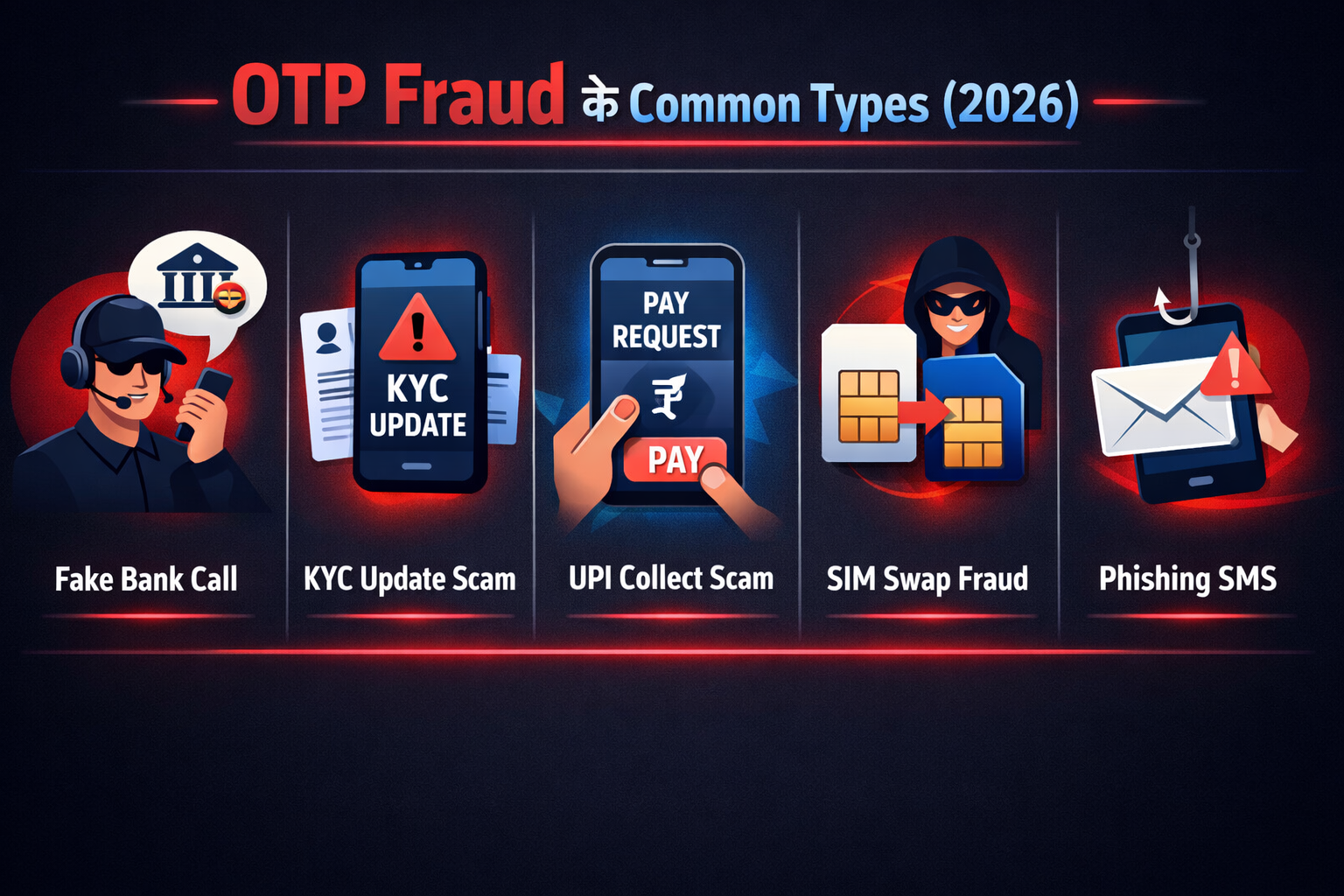 OTP Fraud के Common Types (2026)