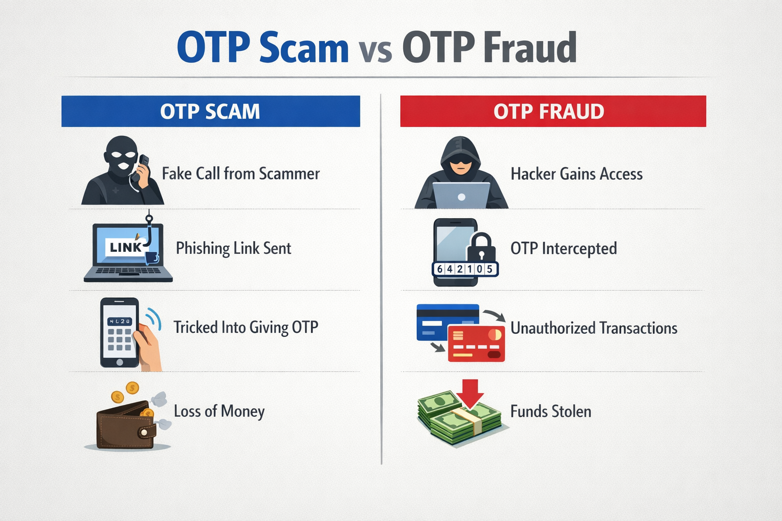 OTP Scam vs OTP Fraud