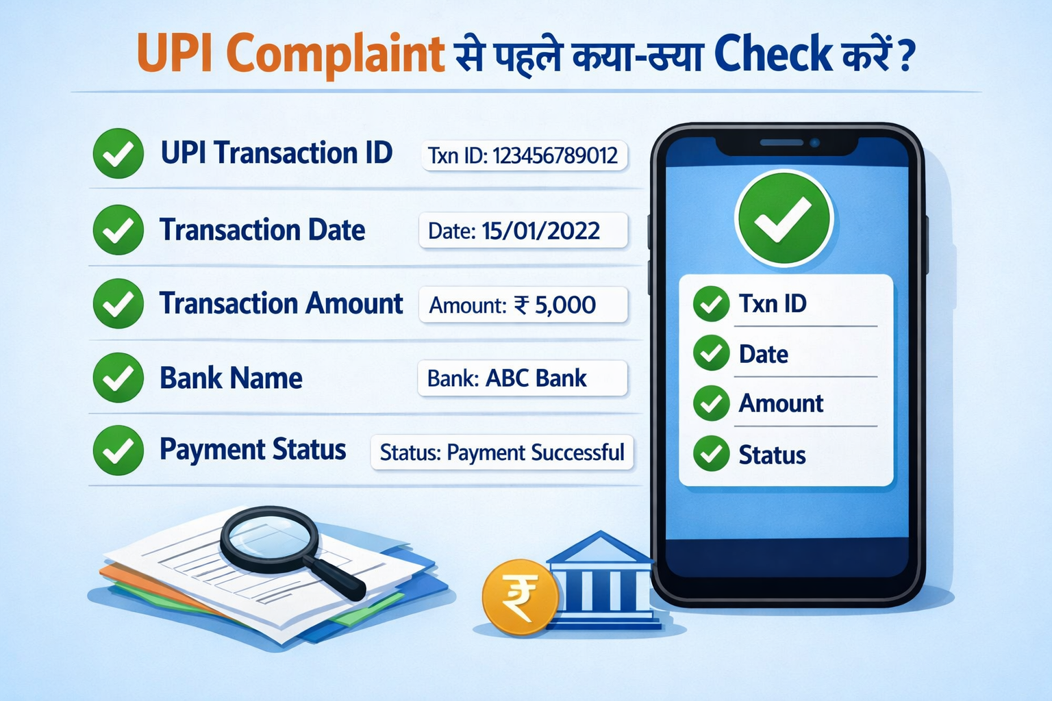 UPI Complaint करने से पहले क्या-क्या Check करें