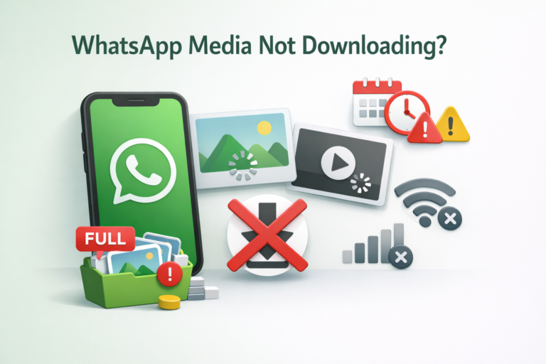 WhatsApp Media Download Error