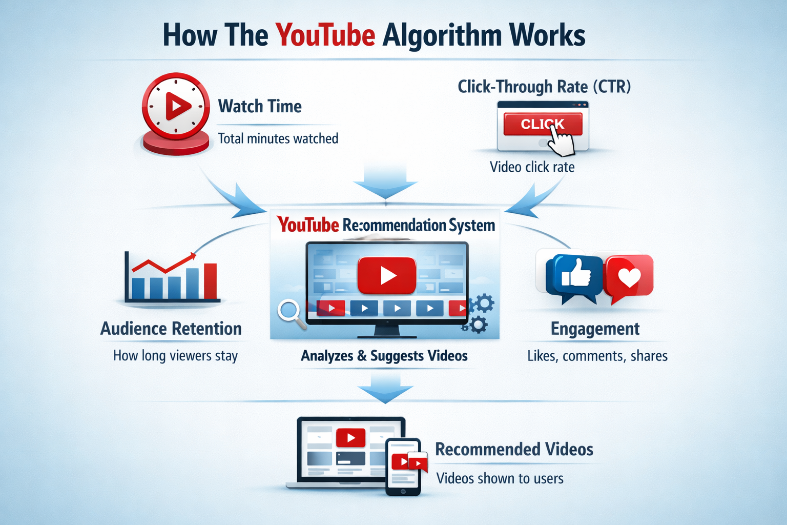YouTube Algorithm कैसे काम करता है 