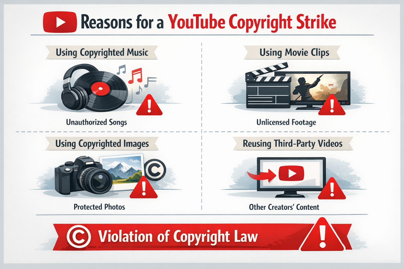 YouTube Copyright Strike क्यों लगती है