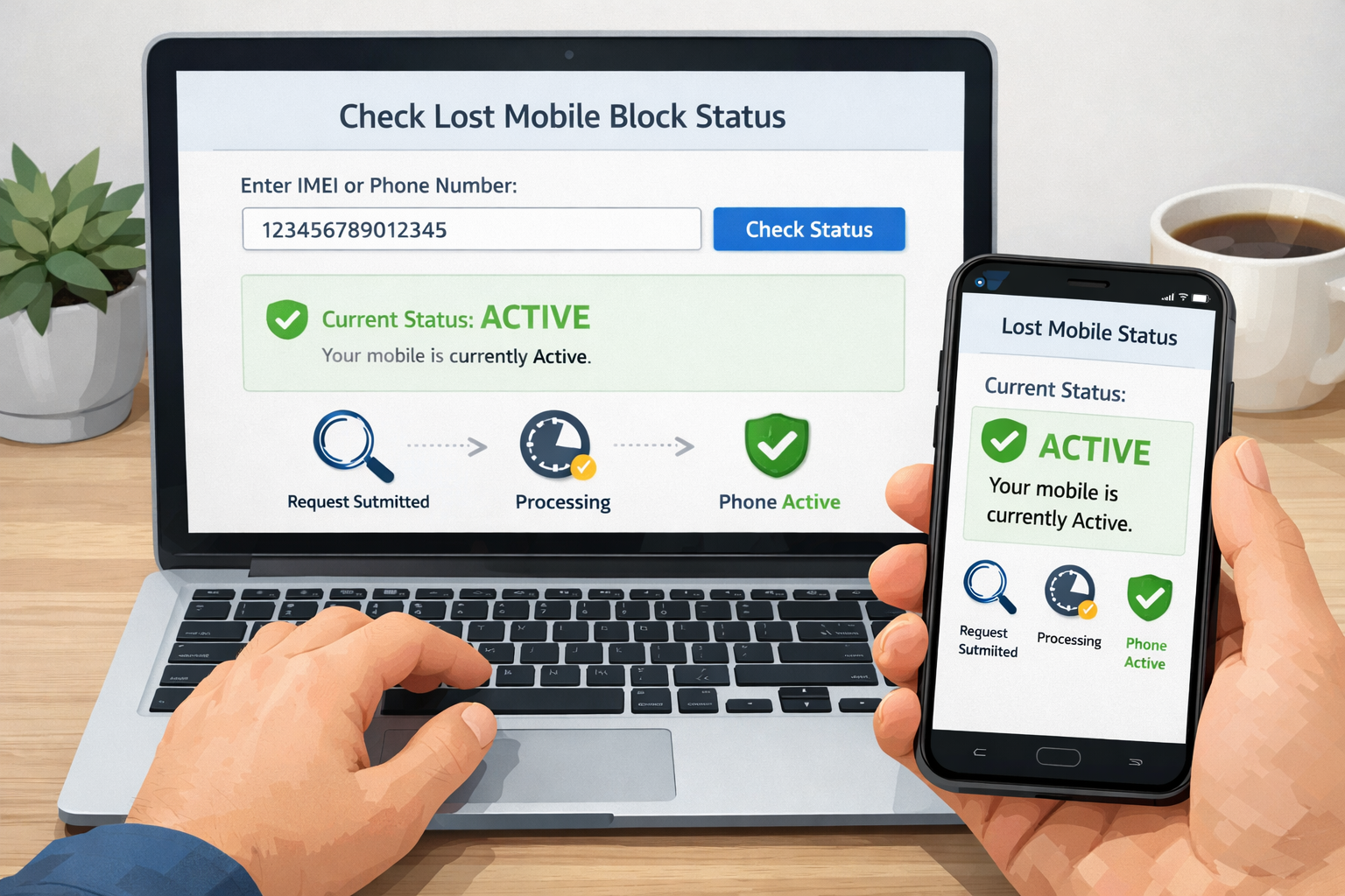 Lost Mobile Block Status कैसे Check करें?