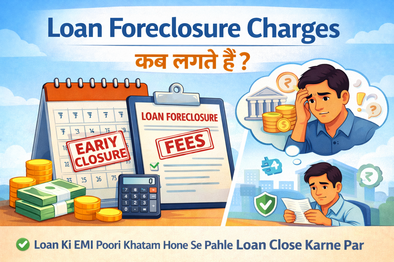 Loan Foreclosure Charges कब लगते हैं