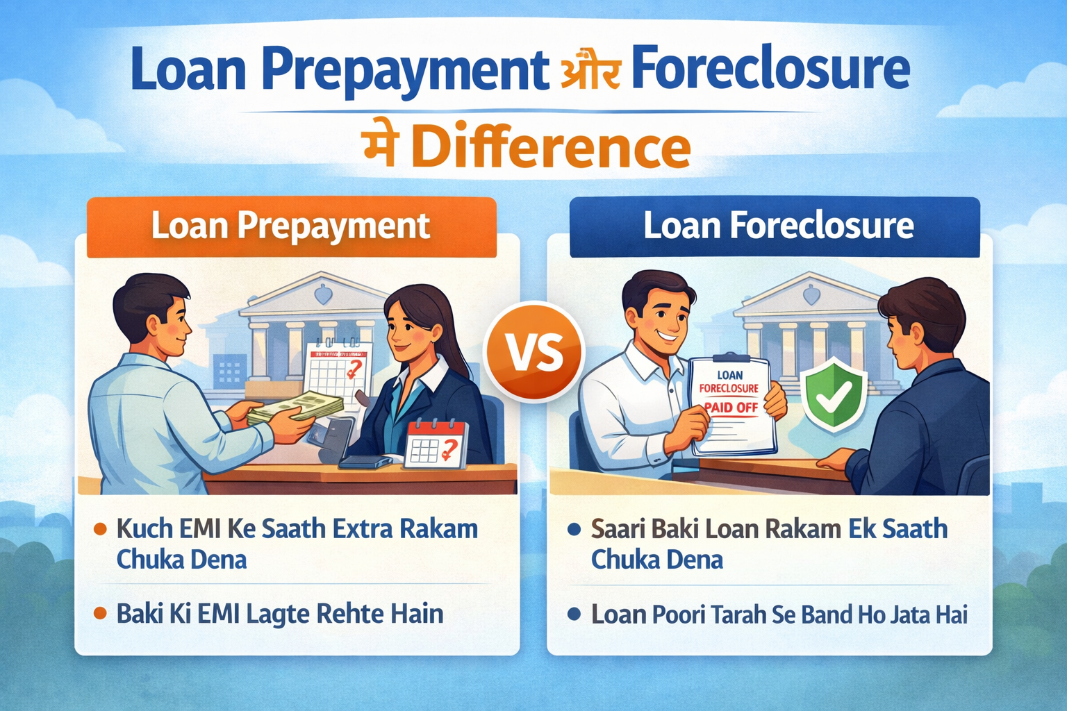 Loan Prepayment और Foreclosure में Difference