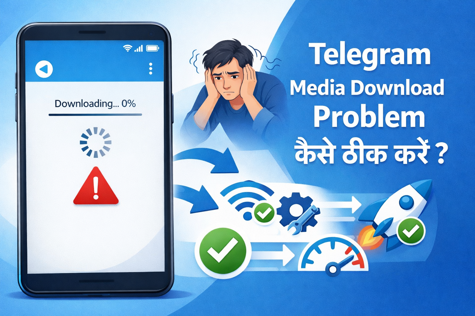Telegram Media Download Problem कैसे ठीक करें