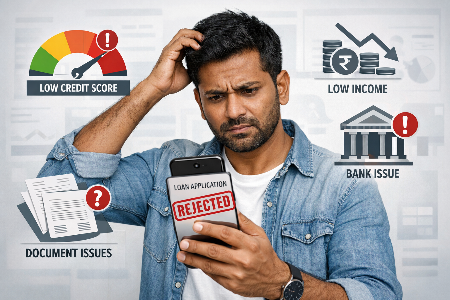 Personal Loan Reject होने के 7 मुख्य कारण